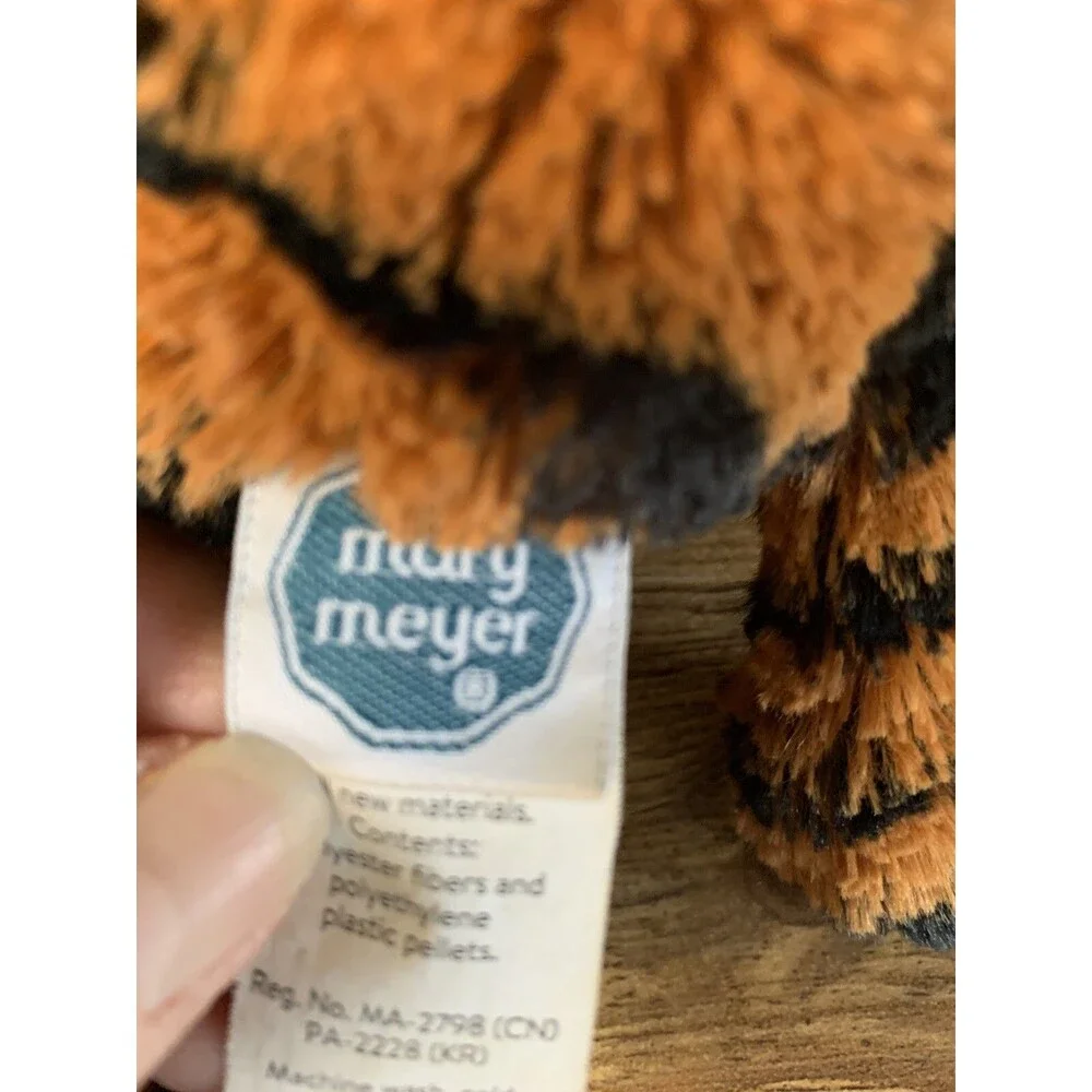 Mary Meyer Marshmallow Tiger Plush Stuffed Animal Soft Orange Black